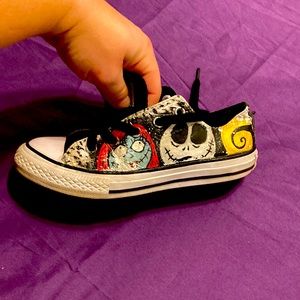 Converse Nightmare Before Christmas Hand-painted Kids Size 13.5